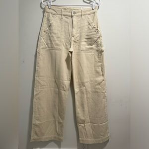 tan baggy cargoish jeans